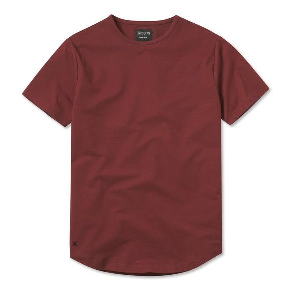 Cuts Clothing - Men - Black AO V-Neck Curve-Hem Tee